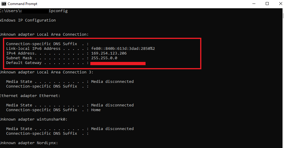 xfinity gateway ip