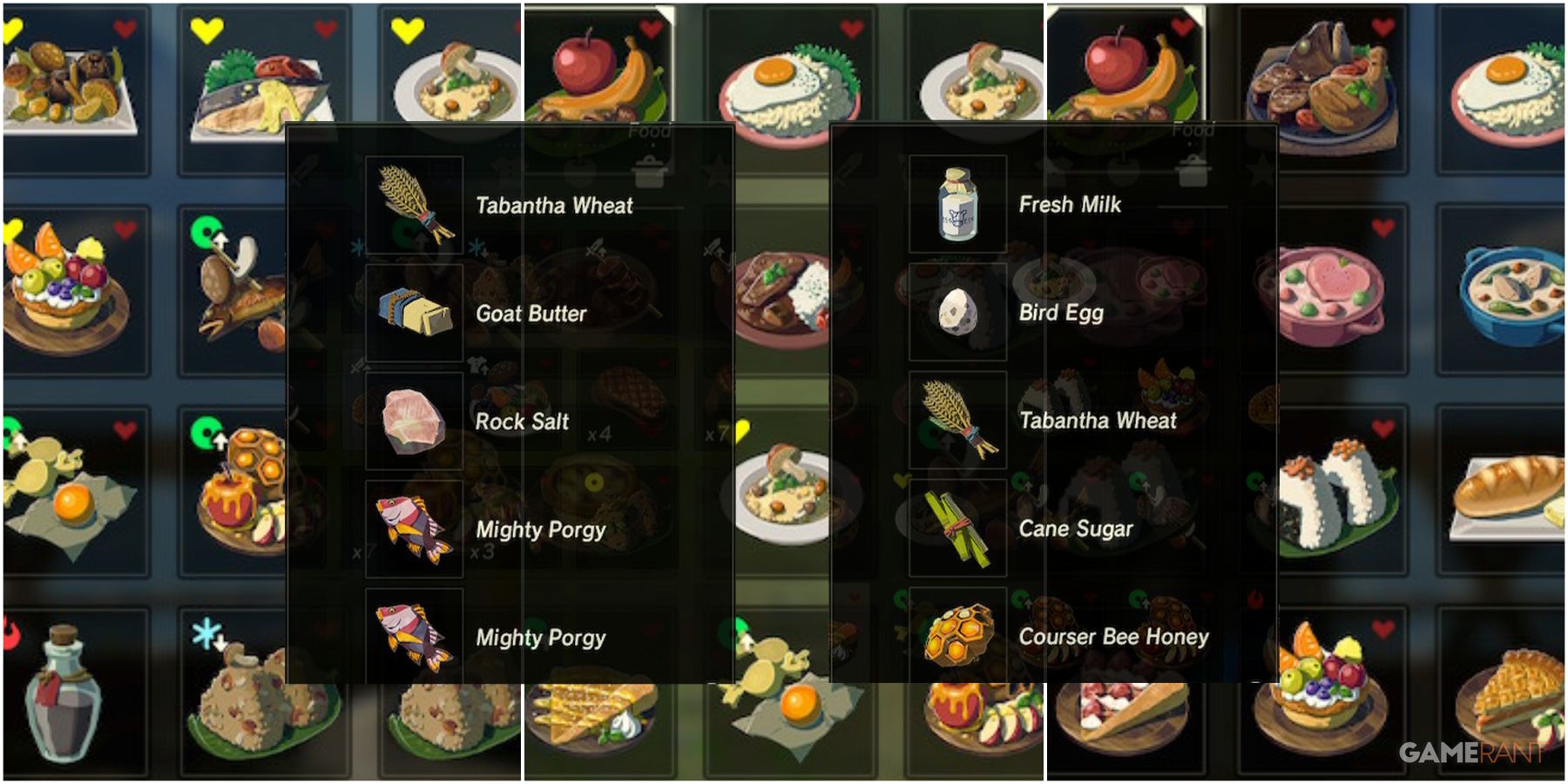 breath of the wild recipes