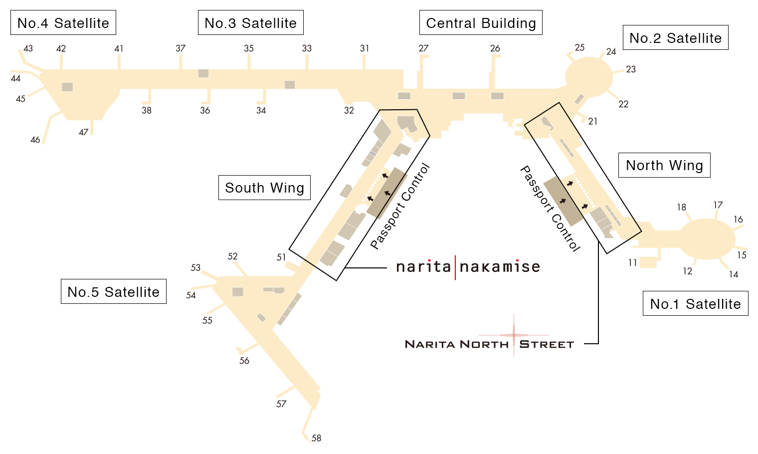 narita airport terminal 1 map