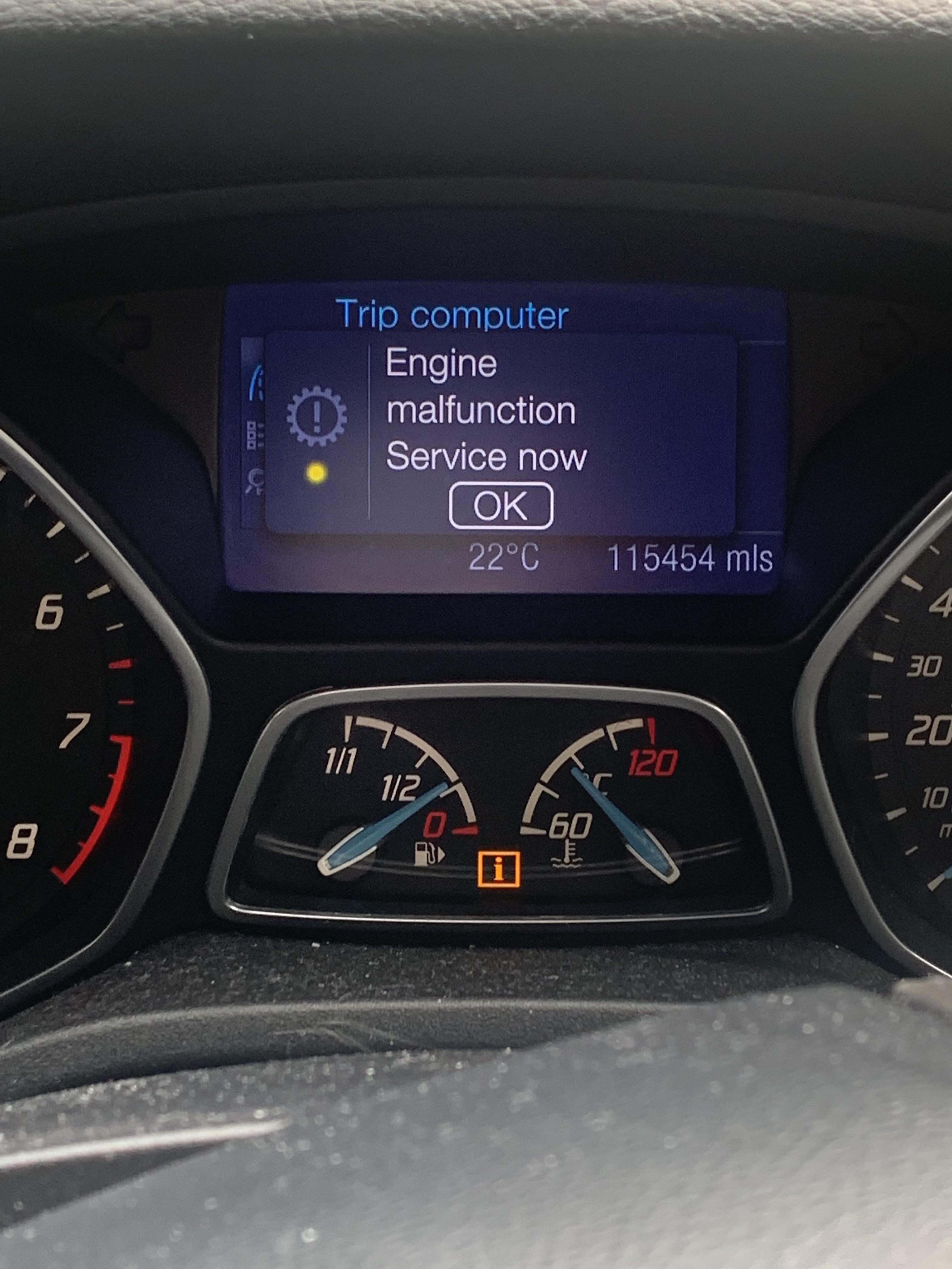 ford focus engine malfunction