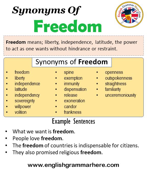 freedom synonym