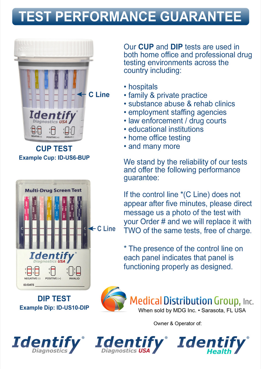 identify diagnostics drug test