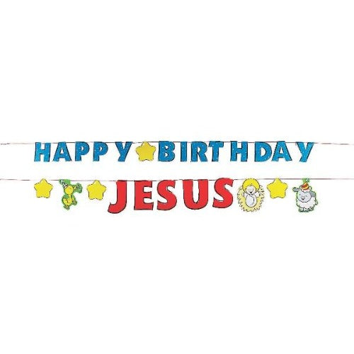 happy birthday jesus banner