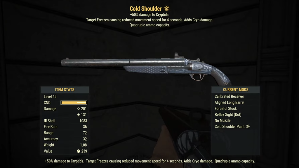 fallout 76 cold shoulder