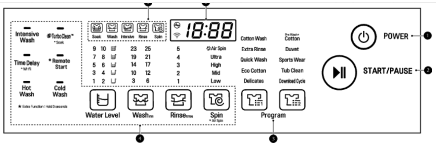 lg tub clean function