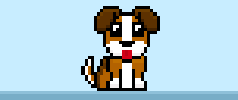 dog pixel art