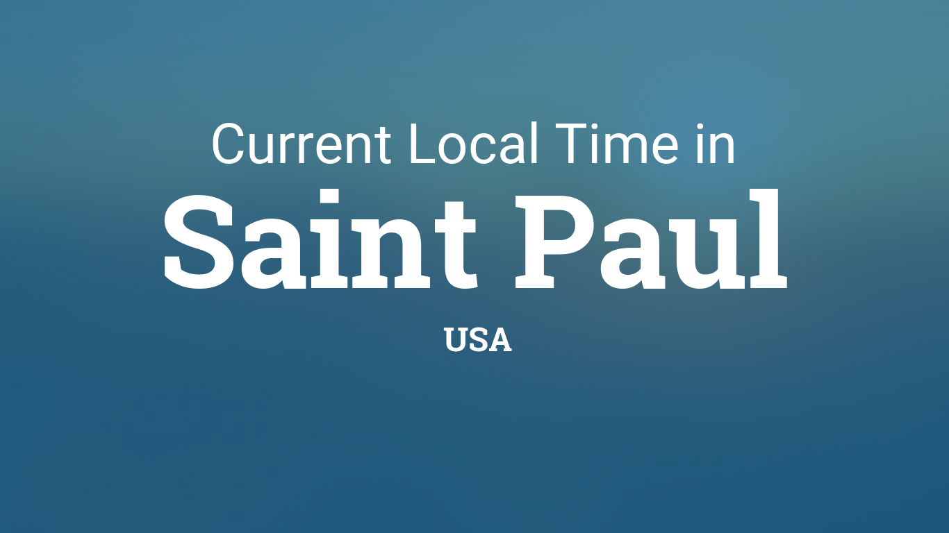 current time st paul