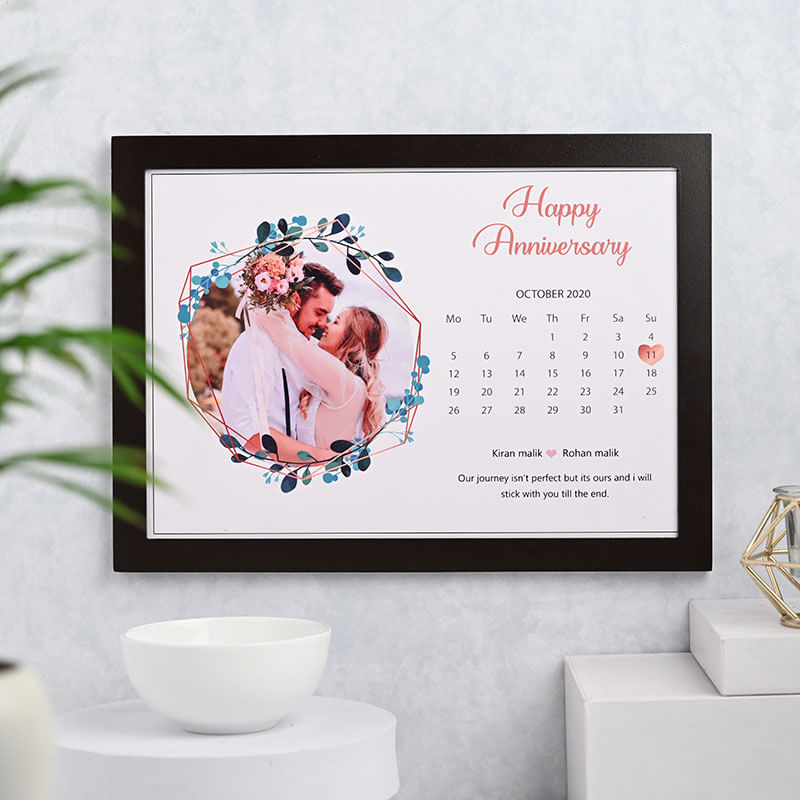 anniversary gift calendar