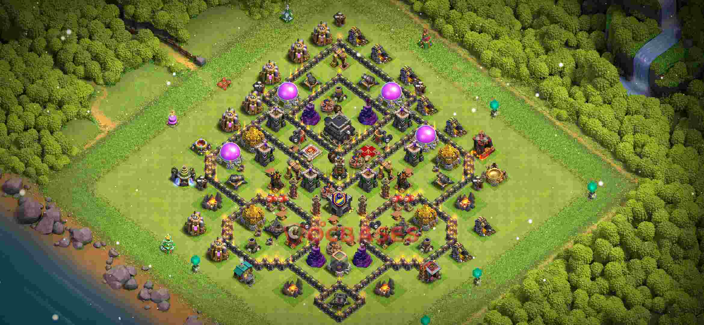 coc town hall 9 base copy