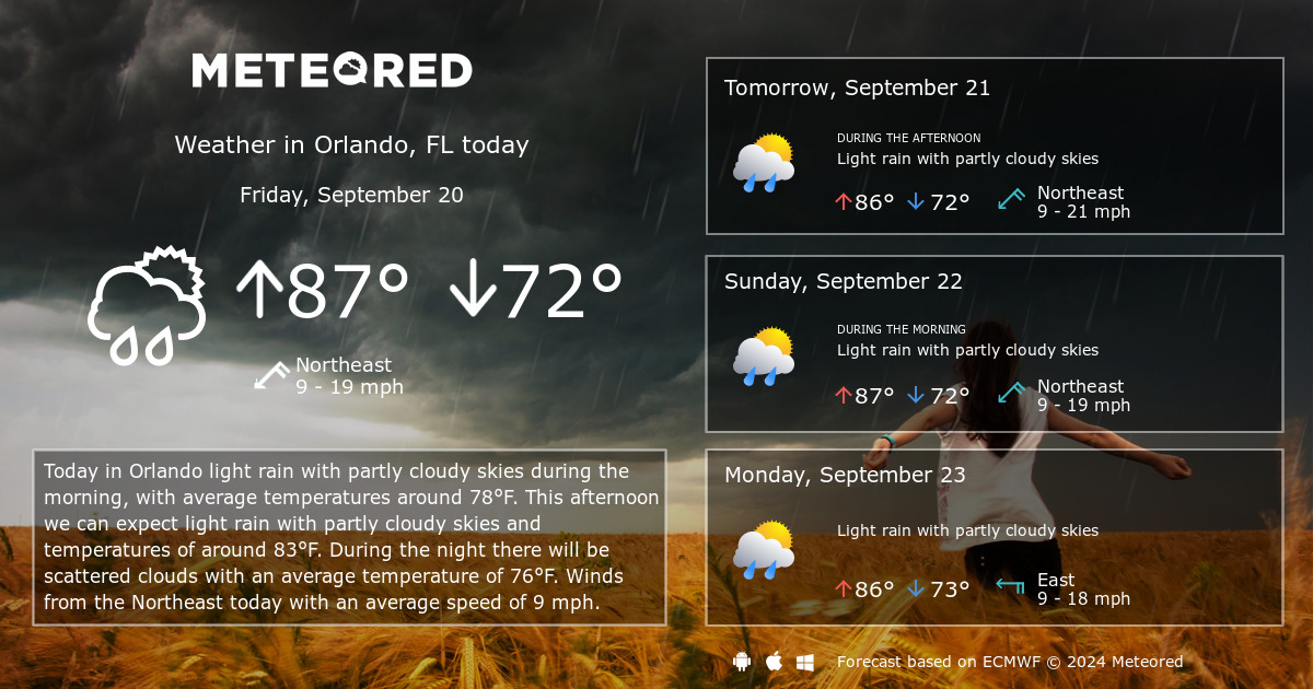 14 day weather orlando