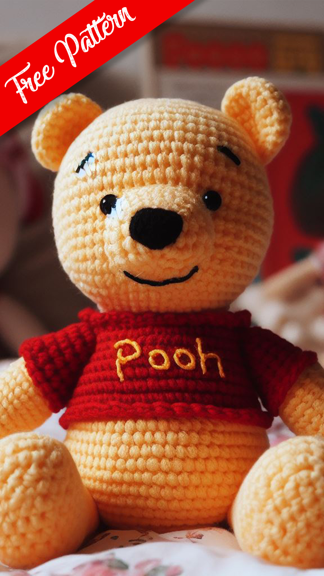 crocheted winnie the pooh