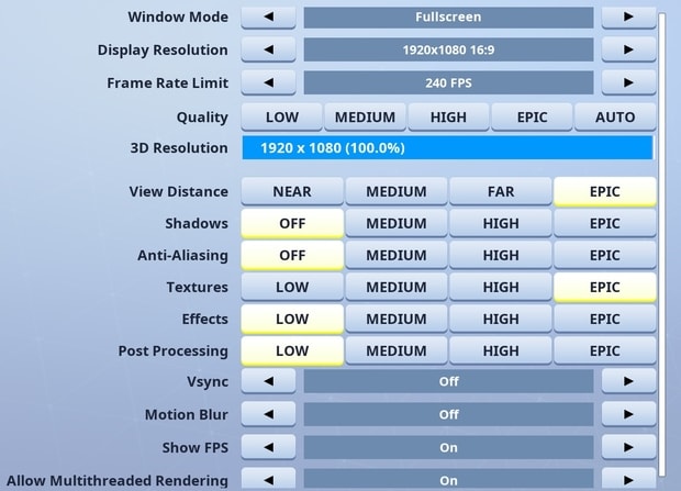 fortnite tfue config