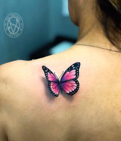 3d butterfly tattoo