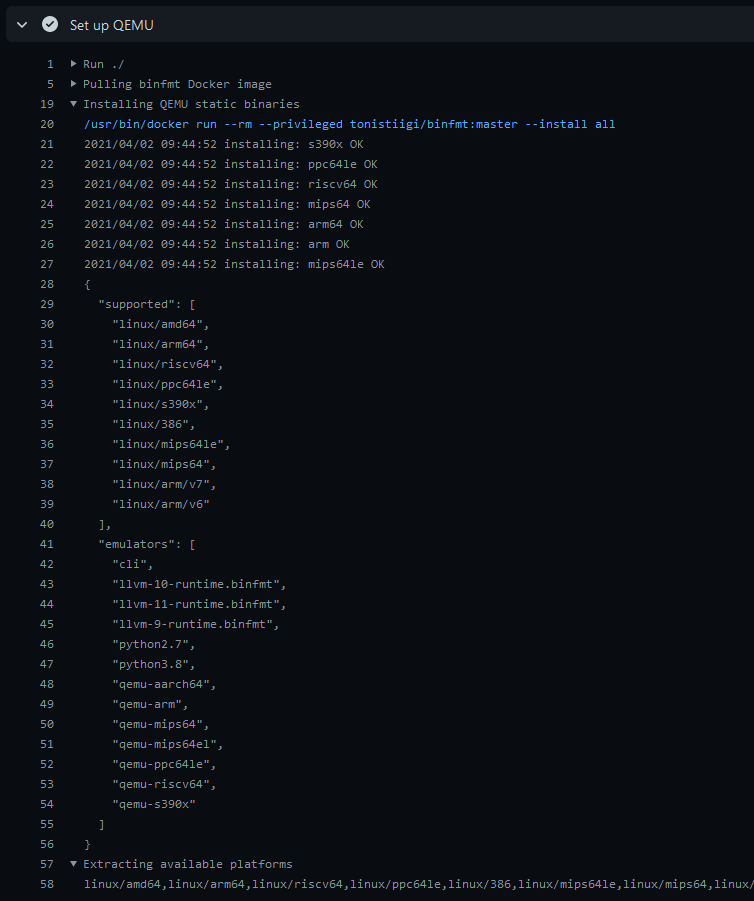 docker/setup-qemu-action