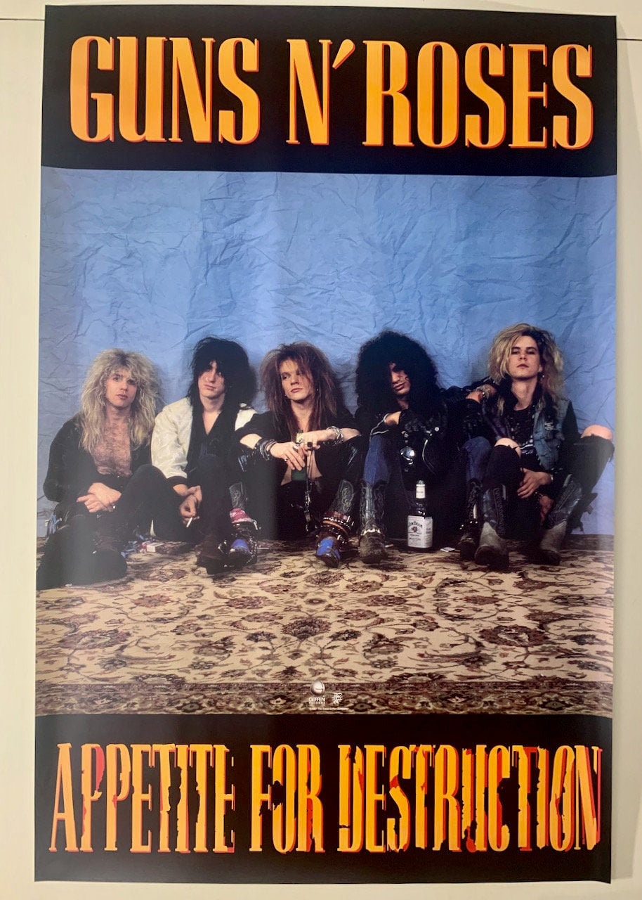 vintage guns n roses poster