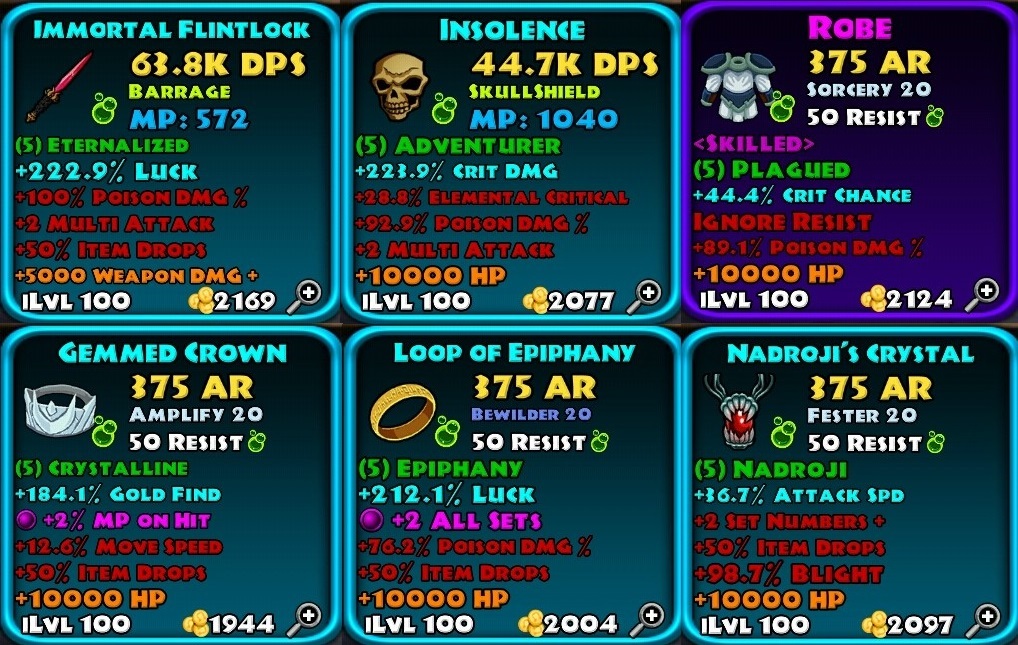 dungeon quest best wizard build