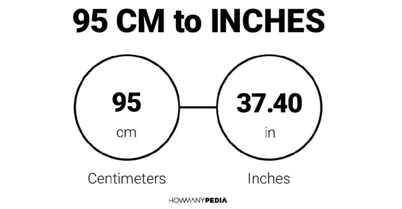 95cm to inch