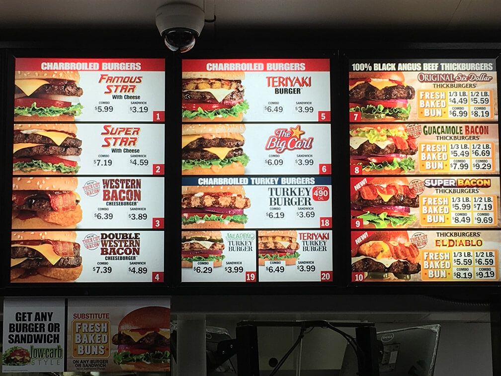 menu carls jr