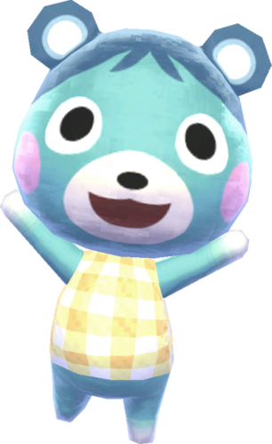 blue bear animal crossing