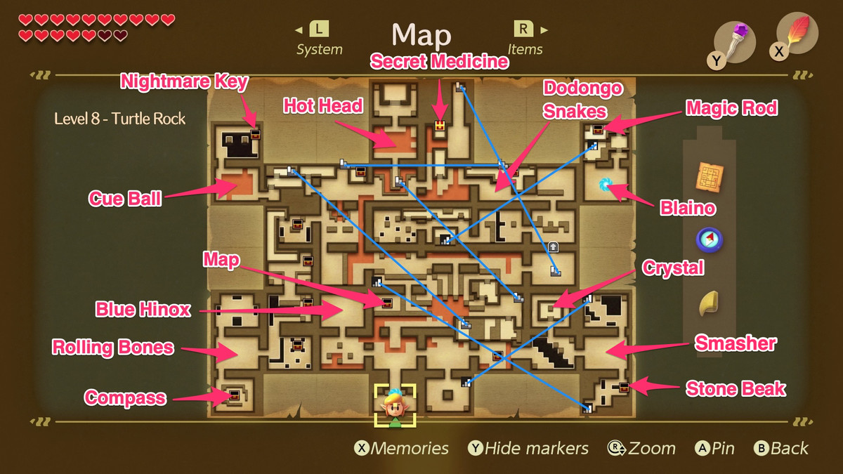 how to get to turtle rock links awakening