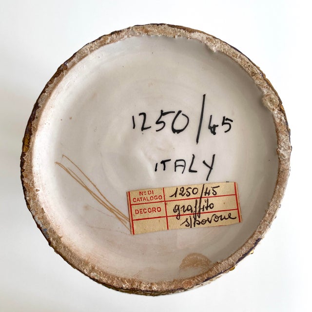 mid century italian pottery marks