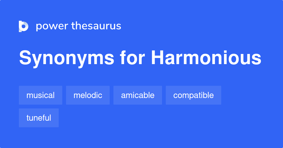 harmonious synonym