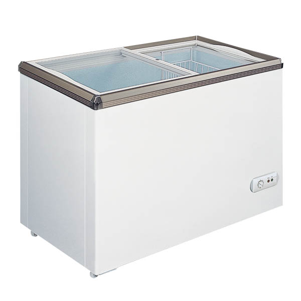 glass top ice cream freezer