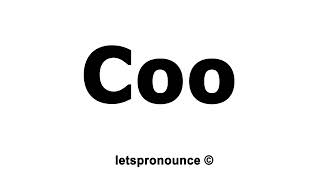 cooing pronunciation