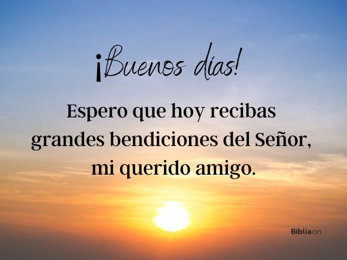 frases de buenos días y bendiciones