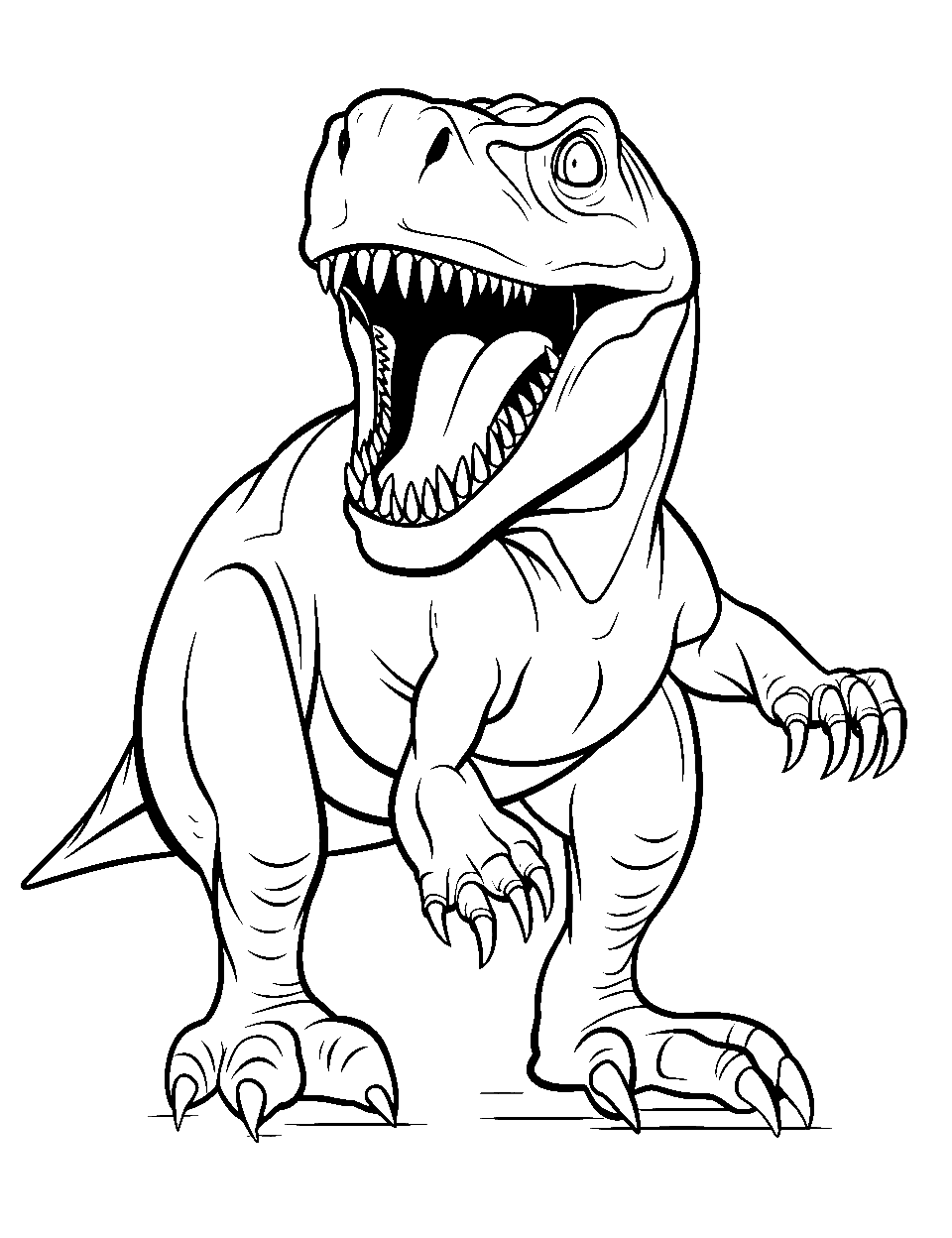 t rex coloring pages