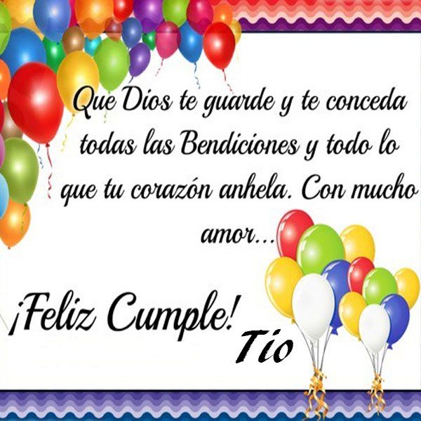 tarjetas feliz cumpleaños tio