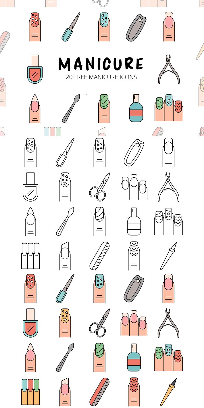 manicure icons