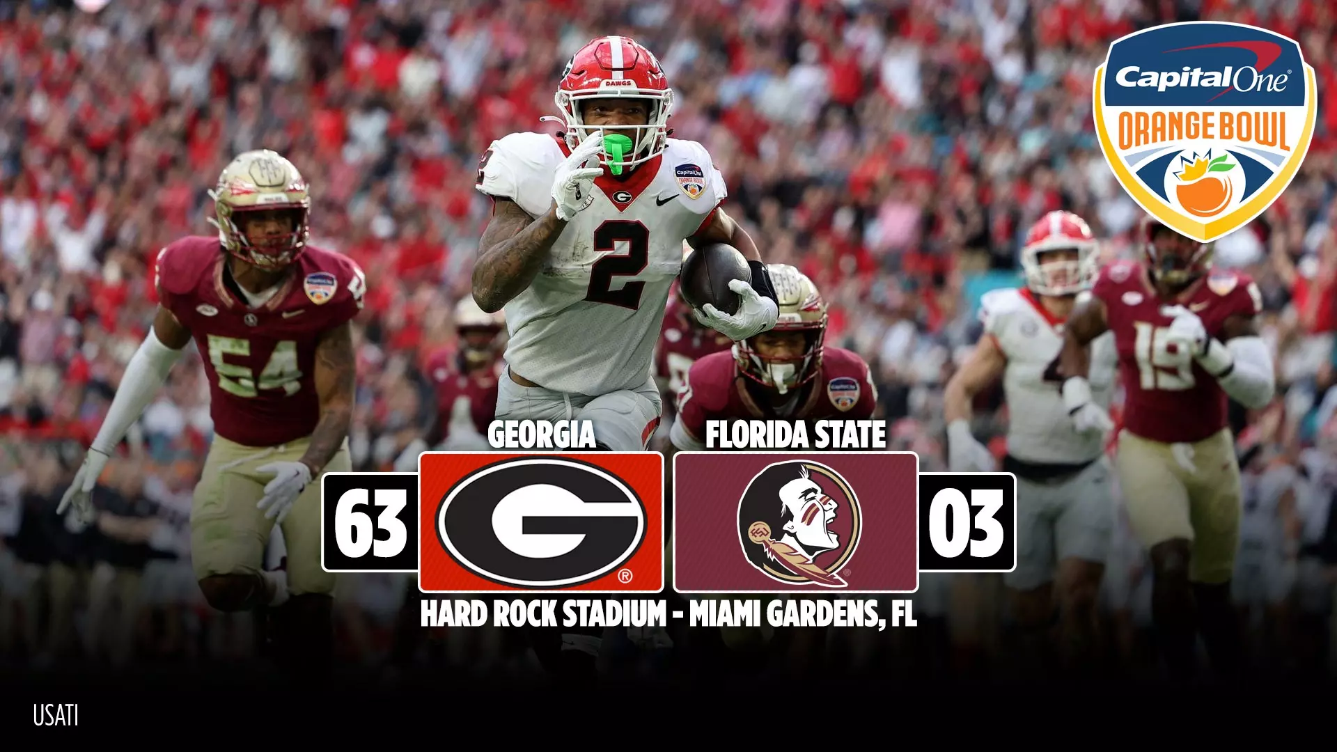 uga football game today score