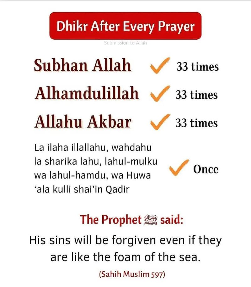 dhikr 33 times