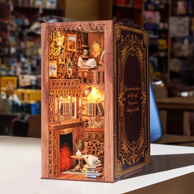 miniature book nook