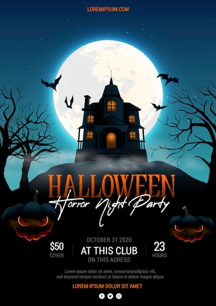 flyer halloween party