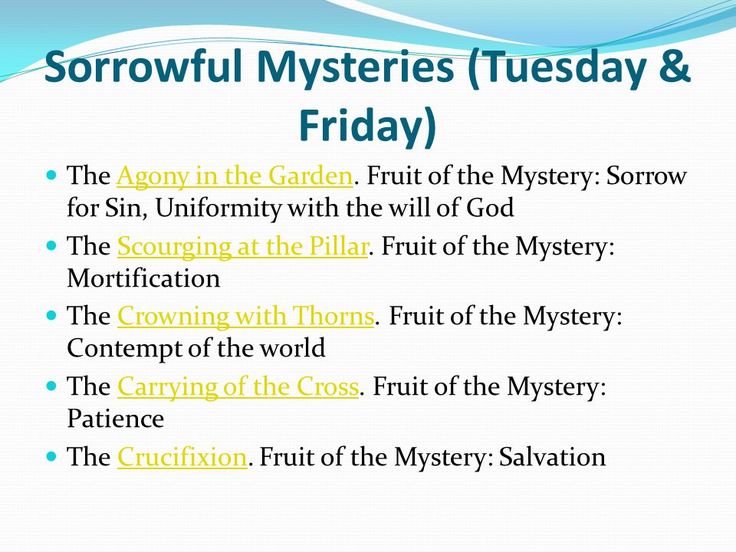 tuesday mystery rosary