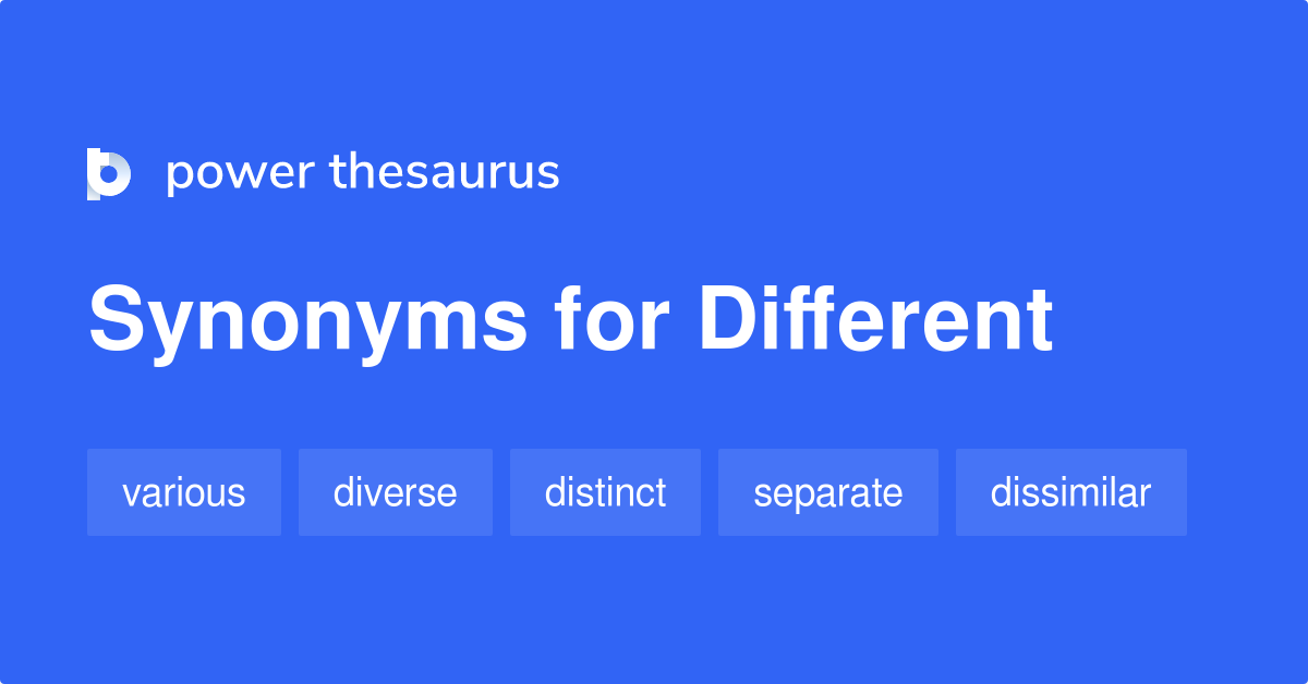 similar different synonyms