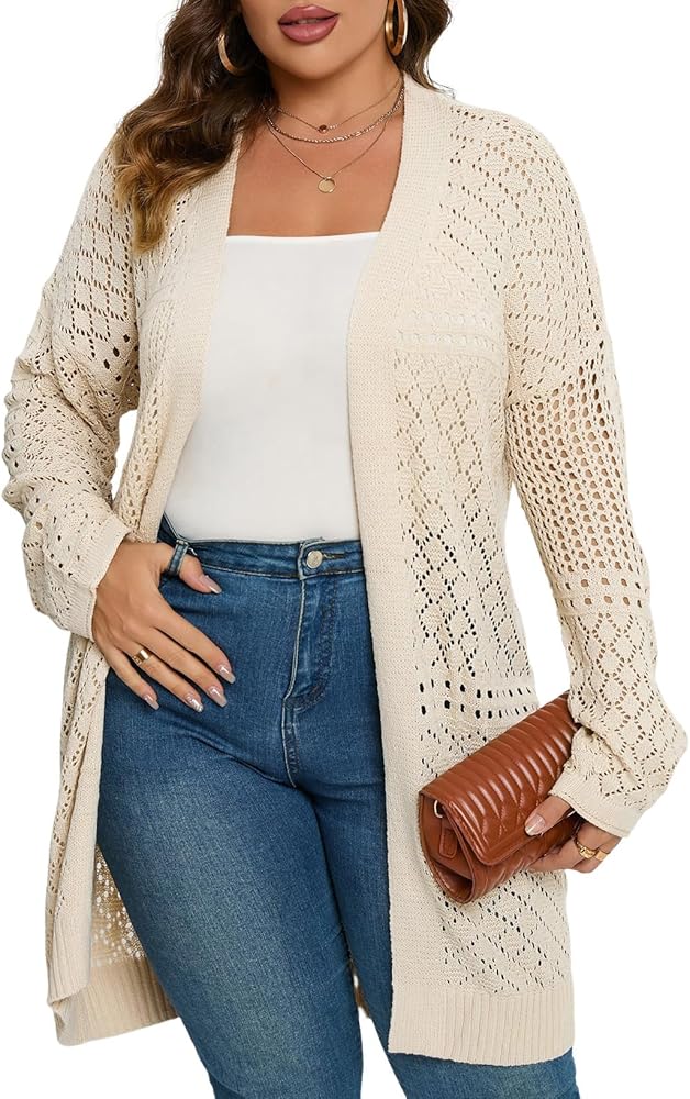 lightweight plus size cardigans