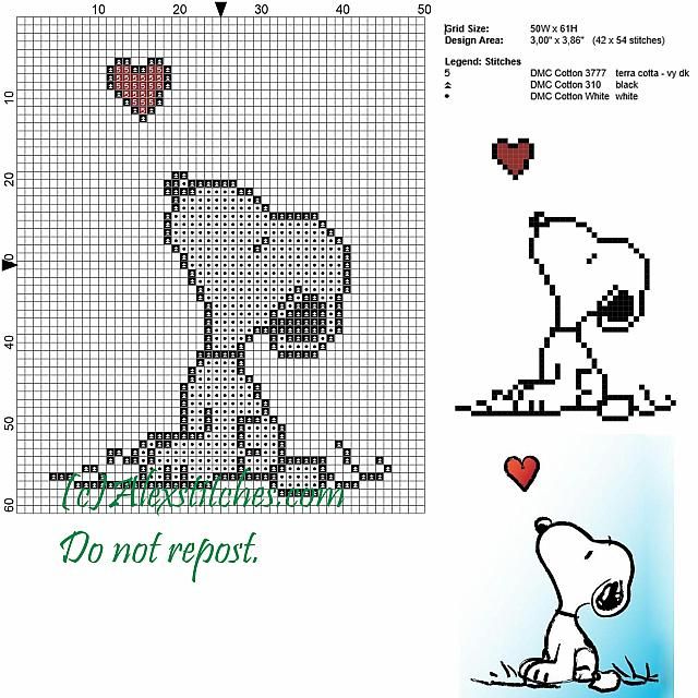 snoopy cross stitch