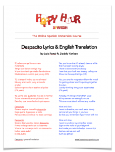 despacito in english lyrics