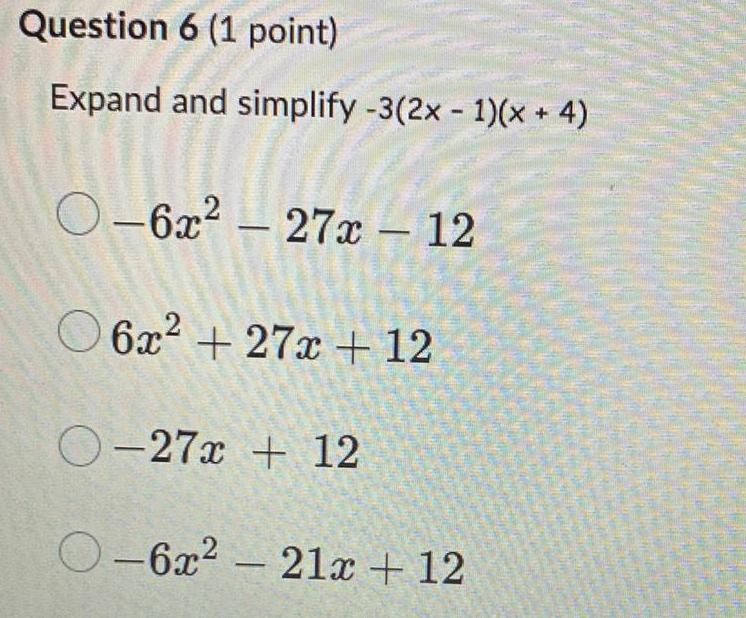 expand and simplify 3 2x 1 2 x 4