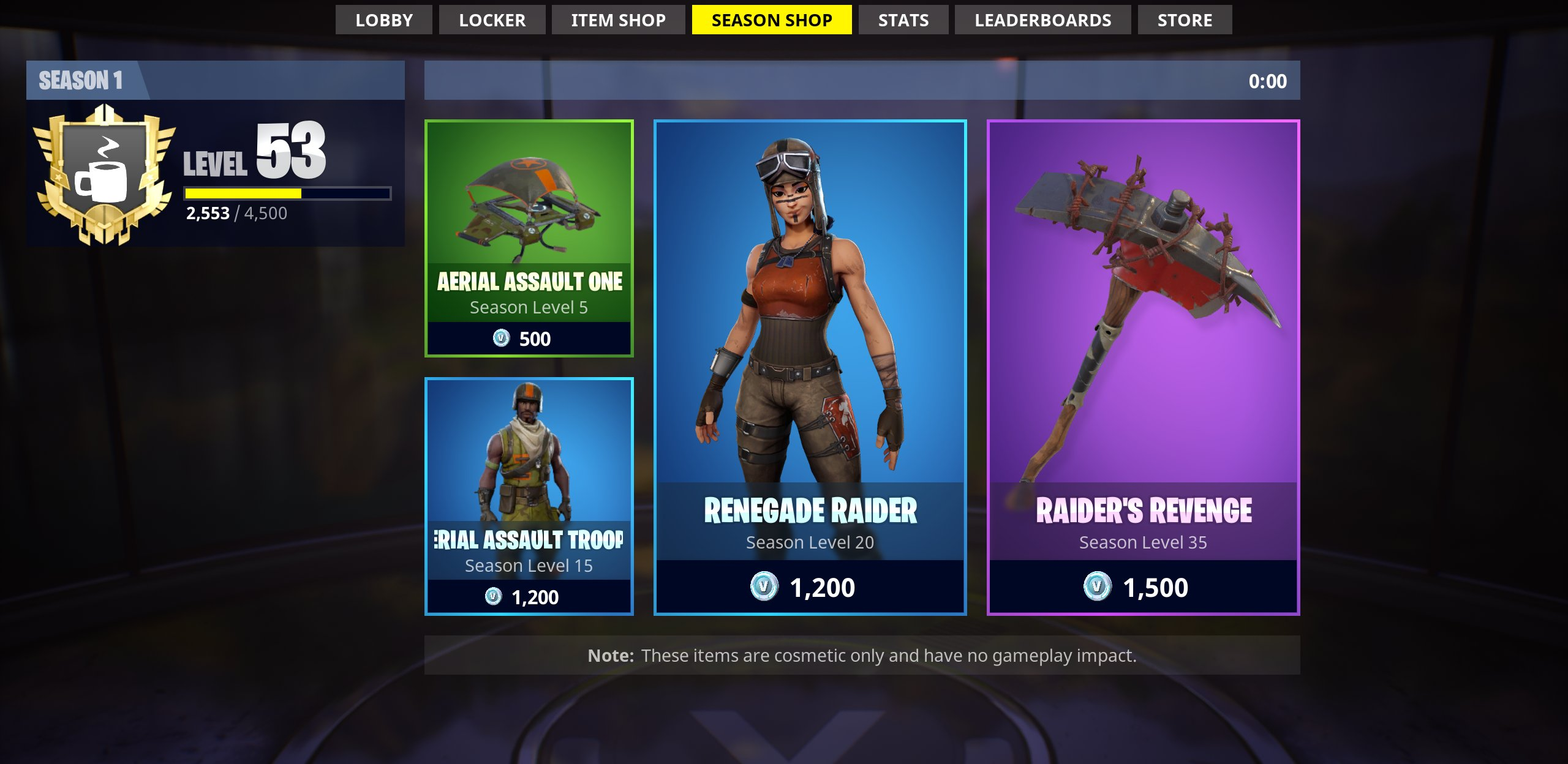 fortnite item shop