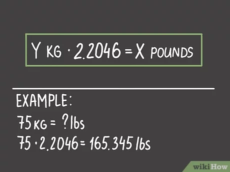 formula to convert pounds to kilograms