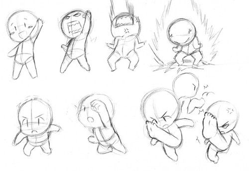 poses chibi