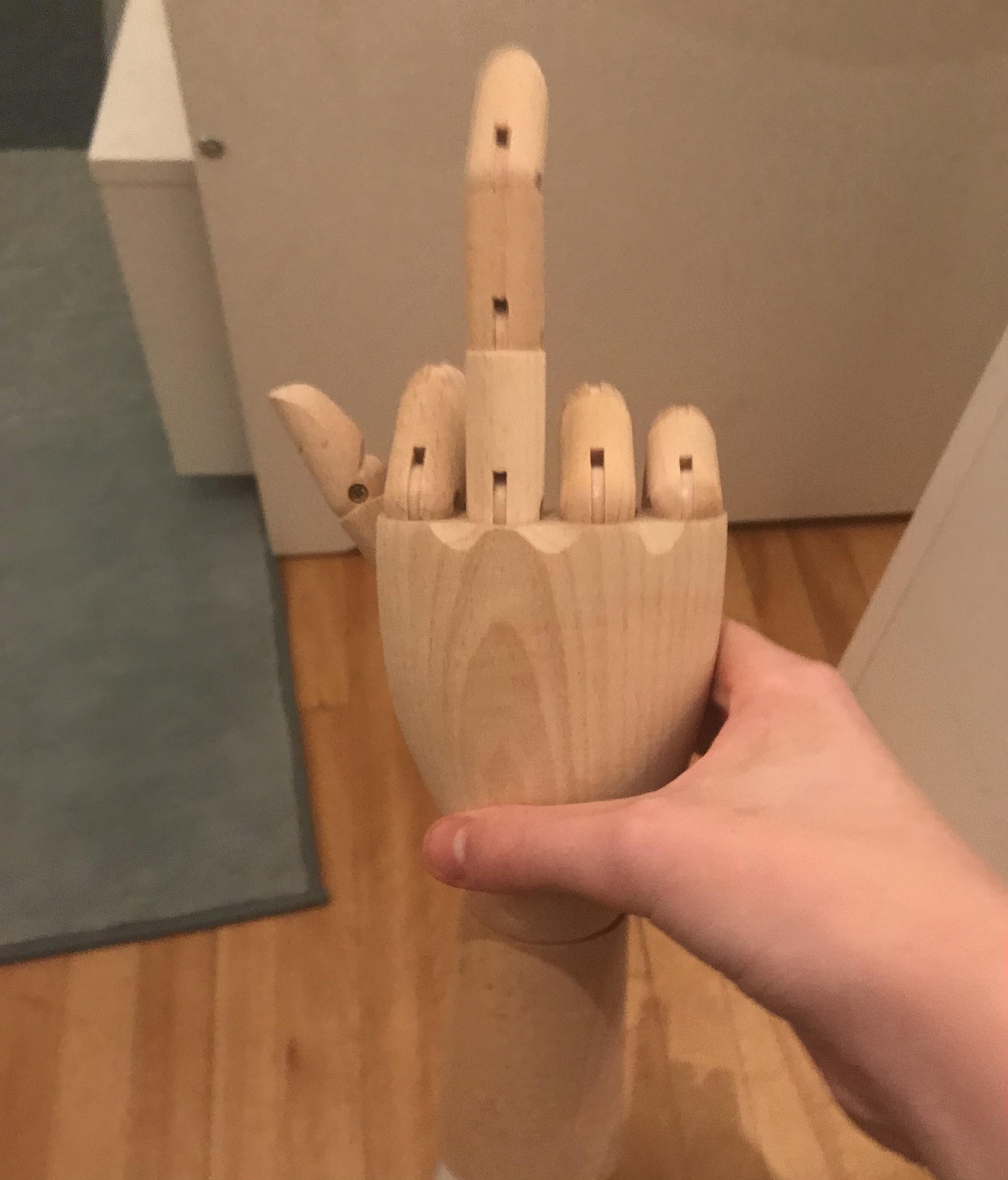 ikea wooden hand