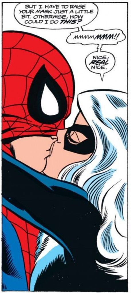 spiderman kiss black cat