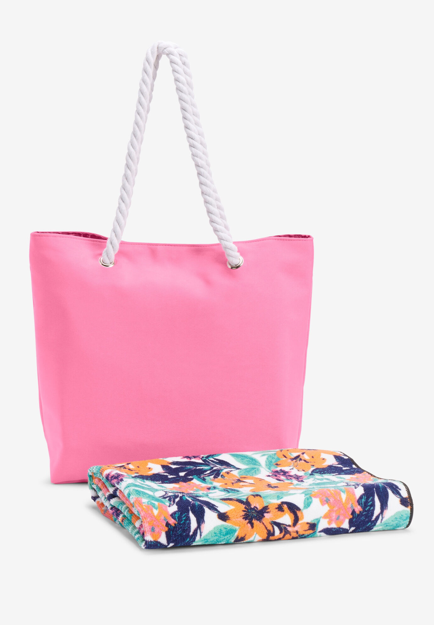 beach bag and towel set