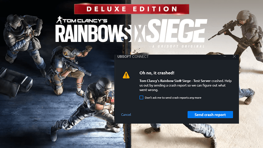 rainbow six siege random crashes