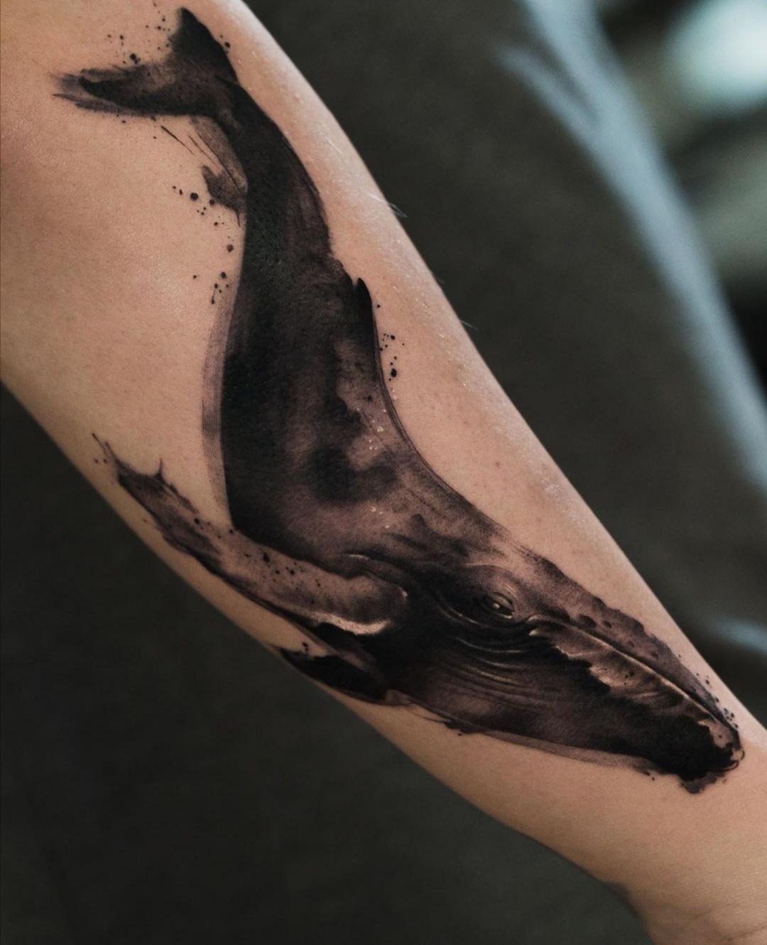 humpback tattoo